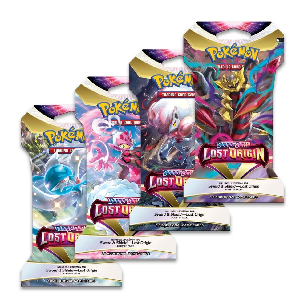 Set of 4 Pokemon Lost Origin sleeved booster packs